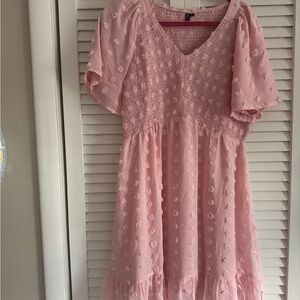 Pink‎ dot dress